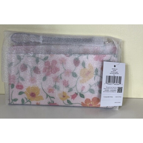 Kate Spade Strawberry Garden Medium L-Zip Wristlet MSRP $139 NWT - Picture 4 of 13